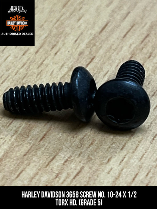 Harley Davidson 3658 SCREW NO. 10-24 X 1/2 TORX HD. (GRADE 5)