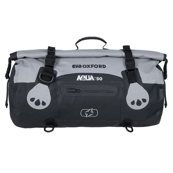 Oxford OL482 Aqua T-50 Roll Bag- Grey/Black
