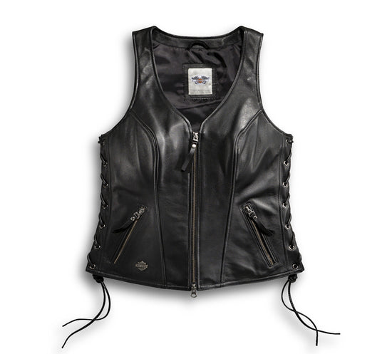 Gilet 98071-14VW Harley-Davidson Vest-avenue, pelle, nero