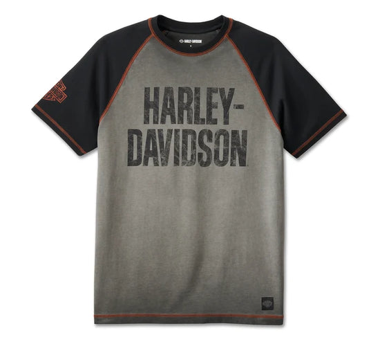 Genuine Harley-Davidson ® Men's Iron Bar Raglan Tee 99187-24VM