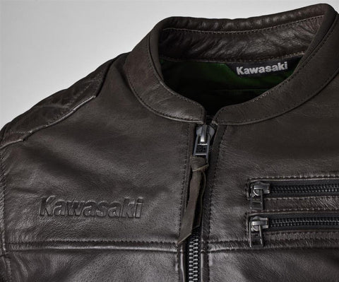 Kawasaki 104CRM24100M OXFORD LEATHER JACKET (male) M