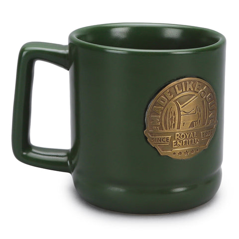 Royal Enfield - MLG PLATE COFFE MUG OLIVE FREE SIZE - RLCMGA240027