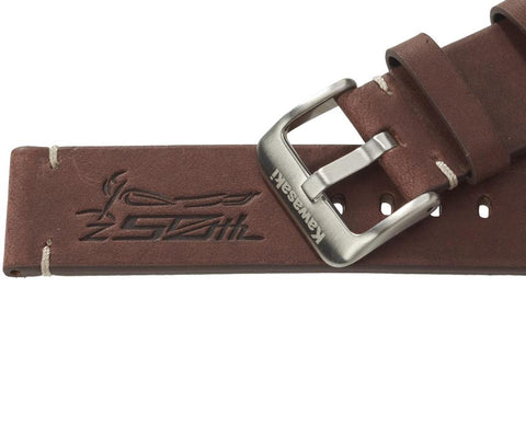 Kawasaki 269SEU22100U Z-50th Brown Watchstrap 20mm width