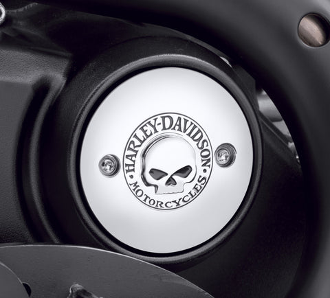 Harley Davidson 25600044 Willie G Skull Right Side Medallion KIT-PRIMARY COVER,WILLIE G SKU