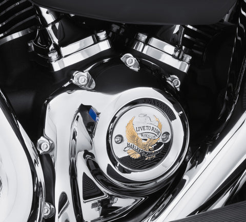 Harley Davidson 25600067 Live To Ride Timer Cover H-D LIVE TO RIDE - GOLD - TIME