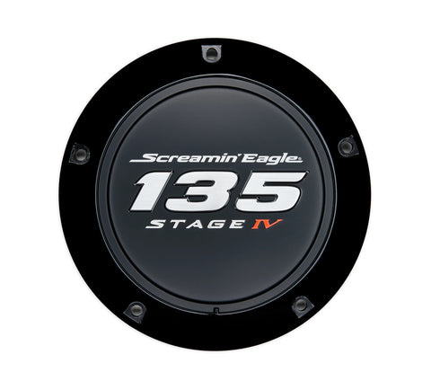 Harley Davidson 25701480 Screamin' Eagle 135 Stage 4 IV derby cover Screaming Eagle KIT,CVR/SLG,SE,135,BLK,LOW PROFILE