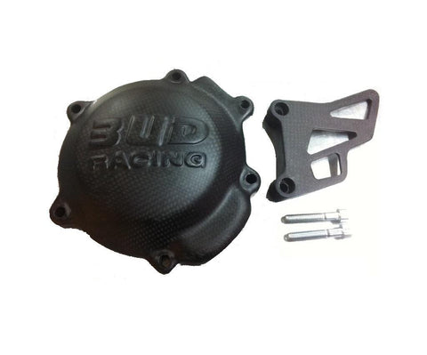 Kawasaki Ignition and front sprocket cover  (Bud racing) 263CLR0012CR  Carbon ignition cover & sprocket cover set