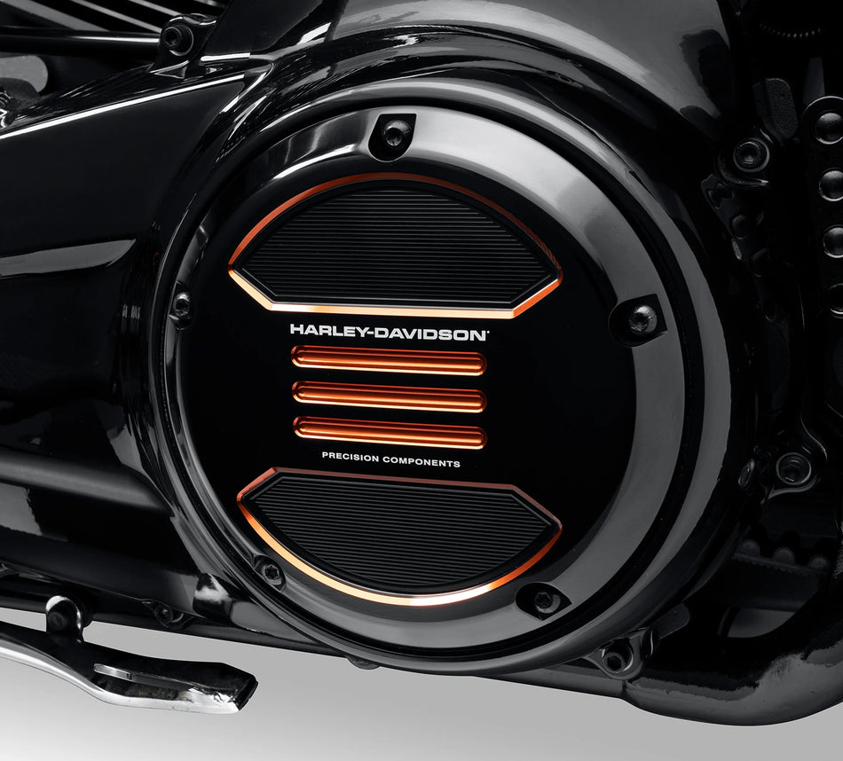 Harley Davidson 25701536 Adversary Derby Cover KIT,CVR/SLG,BLACK W/ORANGE