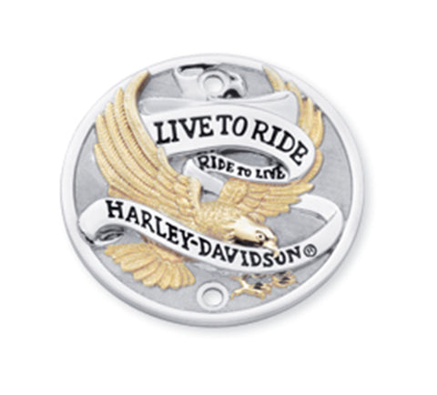 Harley Davidson 32585-90T Live To Ride Timer Cover TIMER COV.VERT,GOLD