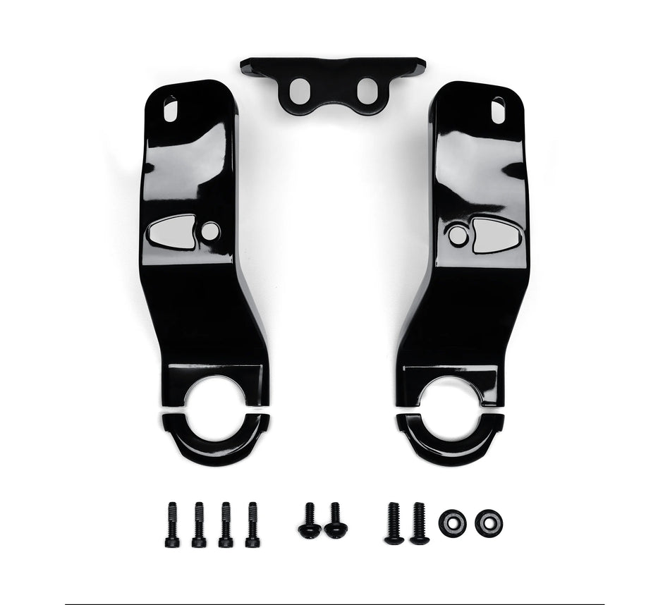 Harley Davidson 47200927 FXLRST Kit de soporte de carenado,componente de bastidor,adaptador,negro