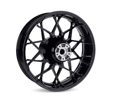 Harley Davidson 40900661 H-D Prodigy 18 in. Rear Wheel KIT,RR WHL,10X SPK,GBLK,18X5, | cast, without bearings and sleeve, 10X spoke, 18 in (gloss black)