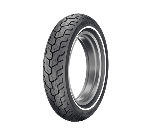 Harley Davidson 43114-91B Dunlop Tire Series - D402 MT90B16 Slim Whitewall - 16 in. Rear TIRE REAR D402 MT90B16 74H SWW