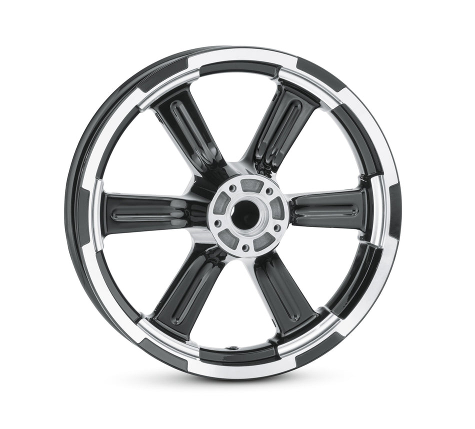 Harley Davidson 43300589 Annihilator 18 in. Front Wheel KIT,FR WHL,6 SPK,BLK,18X3.5