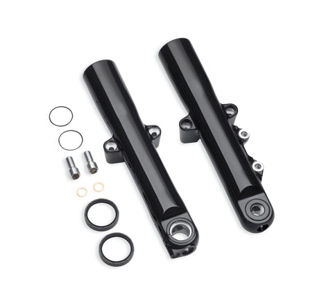 Harley Davidson 45500404 Gloss Black Lower Fork Sliders SLIDER,FR FORK,BLACK,REV