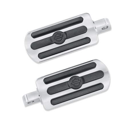 Harley-Davidson 50130-95A Chrome and Rubber Custom Footpegs