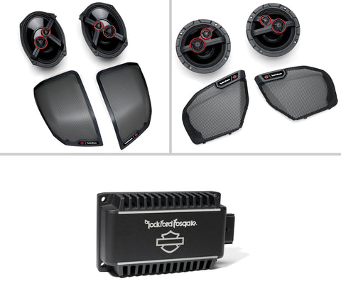 Harley-Davidson Audio powered by Rockford Fosgate - Stage III 4-Speaker Kit