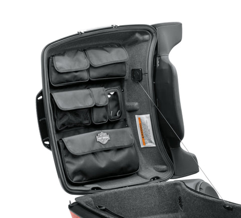 Harley Davidson 53000302 Tour-Pak Lid Fitted Lining with Organizer - Gray TOUR-PAK LID ORGANIZER & LININ