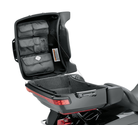 Harley Davidson 53000392 Tour-Pak Lid Fitted Lining with Organizer - Premium Black TOUR-PAK LID ORGANIZER & LINING - BLACK