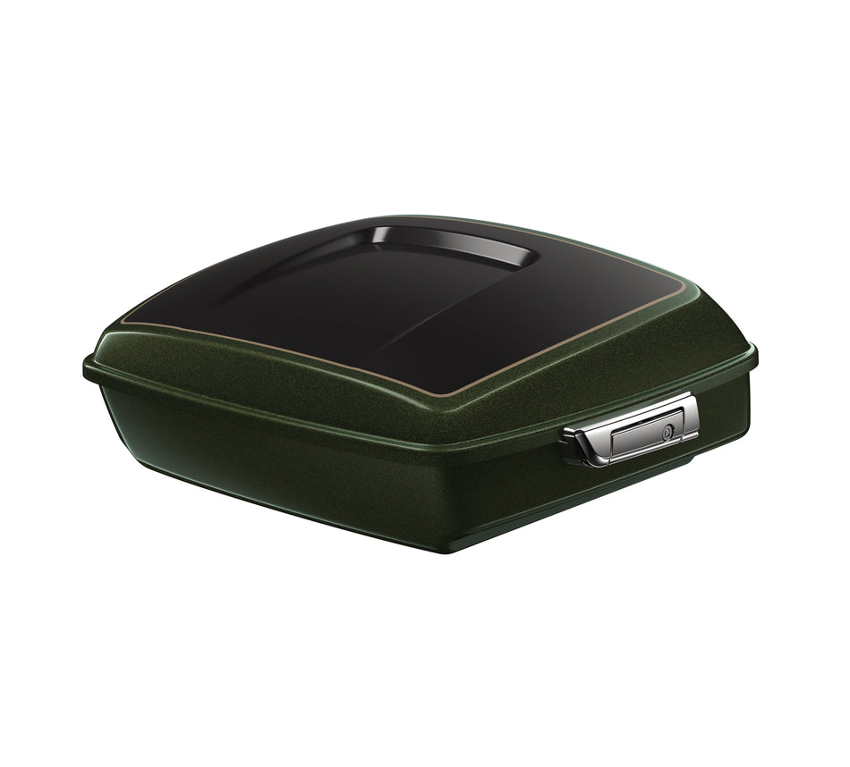 Harley Davidson Chopped Tour-Pak Luggage - Olive Steel Metallic/Vivid Black