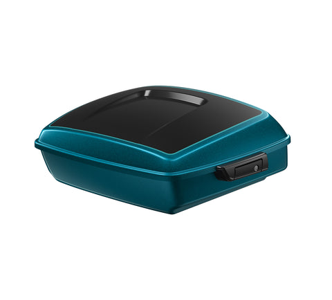 Harley Davidson Chopped Tour-Pak Luggage - Teal Thunder/Vivid Black