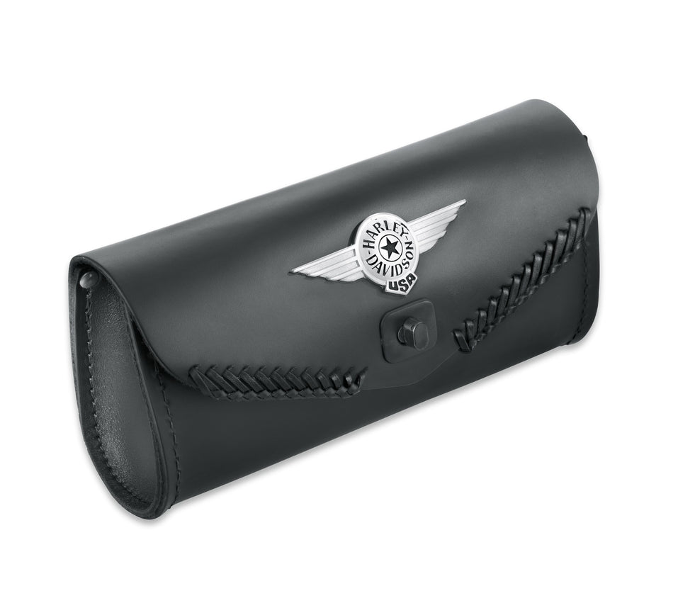 Harley Davidson 56626-99 Fat Boy Windshield Bag with Die-Cast Concho POUCH,W'SHIELD