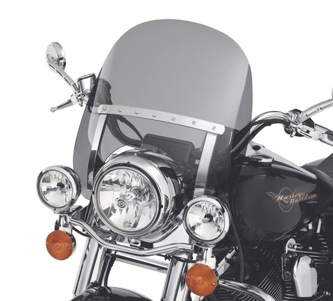 Harley Davidson 57357-07 Road King 14 in. H-D Detachables Wind Deflector WINDSHIELD ASSEMBLY COMPLETE TALL (GRAY) (DOMESTIC, CANADA)