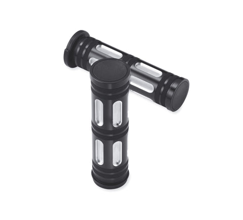Harley Davidson 57454-10 Edge Cut Hand Grips KIT-GRIPS,NON-ETC,EDGE CUT,BLK