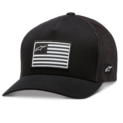 Flag Snapback Hat Black Black 1211810131010