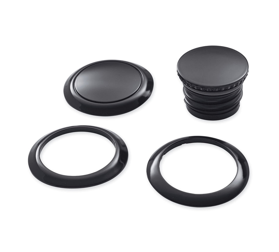 Harley-Davidson 61100132 Flush-Mount Fuel Cap and Left Side Tank Cap Kit