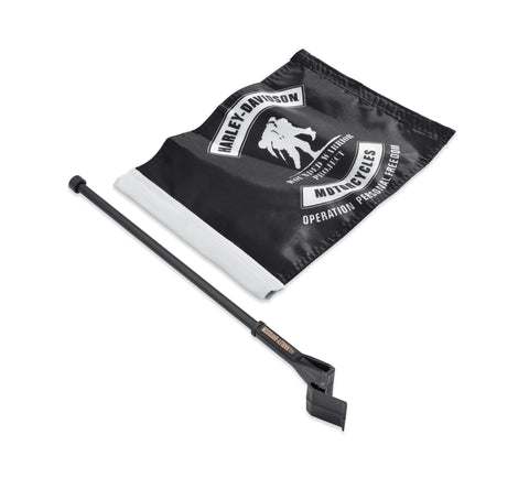 Harley Davidson 61400375 Wounded Warrior Project Flag Kit KIT-FLAG,WOUNDED,TRUNK MOUNT