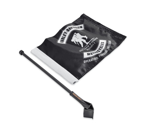 Harley Davidson 61400377 Wounded Warrior Project Flag Kit KIT,FLAG,WOUONDED TRUNK/S-BAG