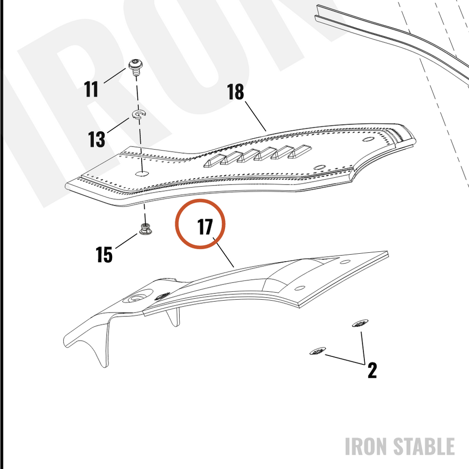61400413 Harley-Davidson Fuel Tank Trim