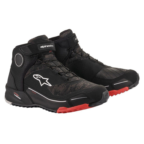 Alpinestars CR-X Drystar Riding Shoes Black Camo Red 2611820993