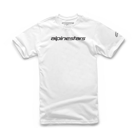 Alpinestars Linear Wordmark Tee White Black 1212720202010