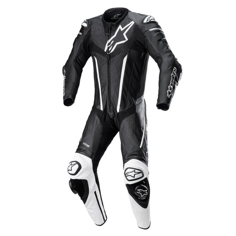 Alpinestars Fusion Leather Suit 1 Pc Black White 3153022125