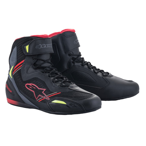 Alpinestars Faster-3 Rideknit Shoes Black Red Yell Fluo 25103191364