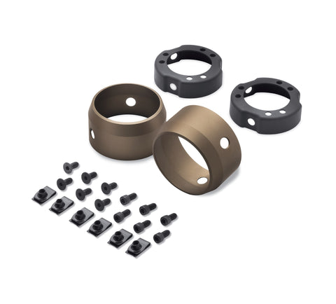 Harley Davidson 65100107 Bronze 3.25 in. End Caps KIT,MUF ENDCAP/OUT FNSHR,SE