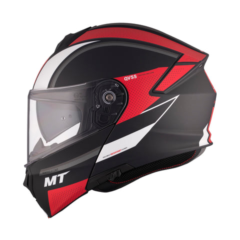 MT Genesis SV Cave A5 Matt Black Red MT Helmets M1347A61053