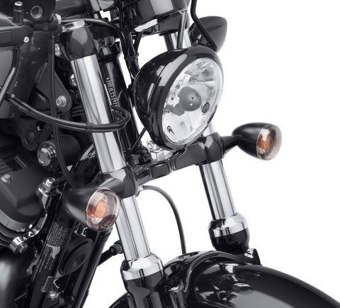 Harley Davidson 67800452 Front Turn Signal Relocation Kit KIT-TURNSIGNAL RELOCATION,BLAC