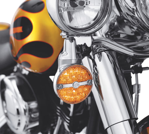 Harley Davidson 68435-10 LED Flat Lens Turn Signals LED TURN SIGNAL, SMOKED