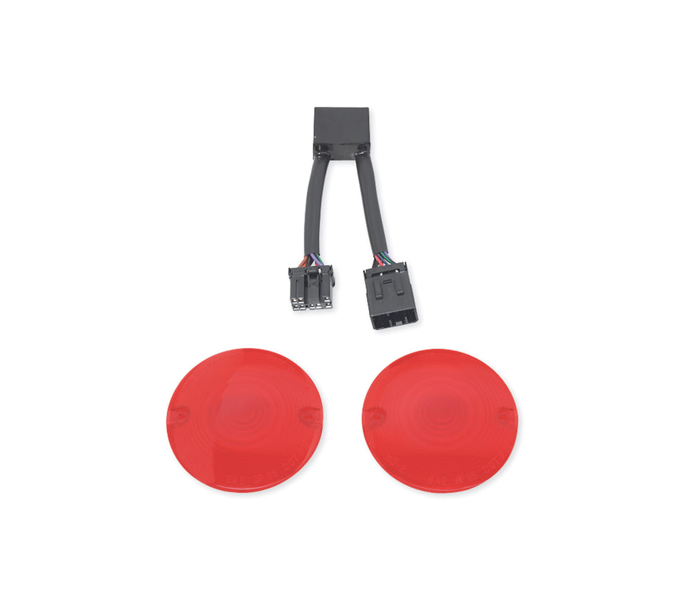 Harley Davidson 69461-06D Auxiliary Brake Light/Running Light/Turn Signal Conversion Kit KIT-MODULE,T-SGNL/FLAT LENS,SF