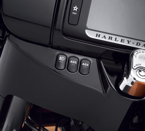 Harley Davidson 71400106 Auxiliary Power Switch Kit - Fairing Mount KIT-SWITCH,DASH PANEL,LH,W/AUX