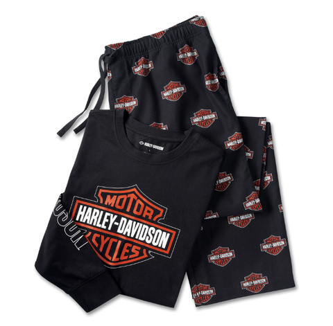 Genuine Harley-Davidson Men's Men's Bar & Shield Long Sleeve Pajama Set 96115-25VM