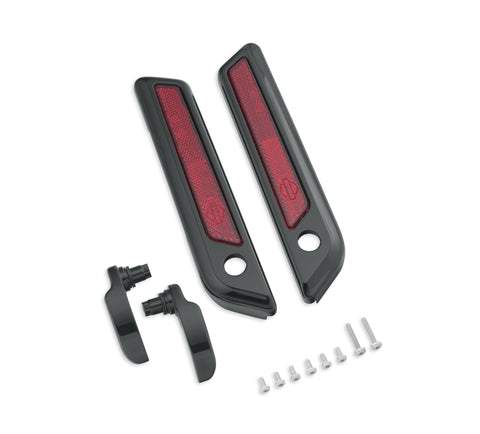 Harley Davidson 90200914 Gloss Black Saddlebag Latch and Hinge Kit HINGE CVR/HANDLE,S'BAG,BLACK