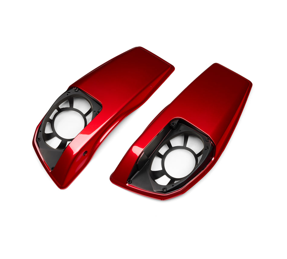 Harley-Davidson 90202793EZX Color Matched Saddlebag Speaker Lids - Brilliant Red