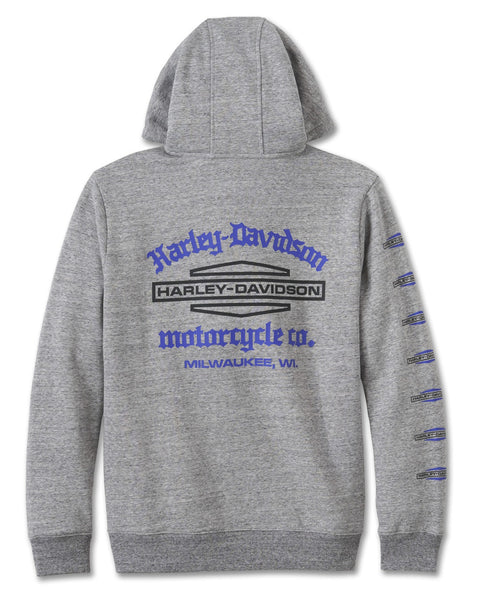 Harley-Davidson® Roaring Balaclava Hoodie - Grey Heather 96003-25VM
