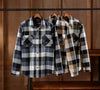 Genuine Harley-Davidson® Essence Long Sleeve Flannel Shirt - Plaid - Harley Black & Blue96031-25VM