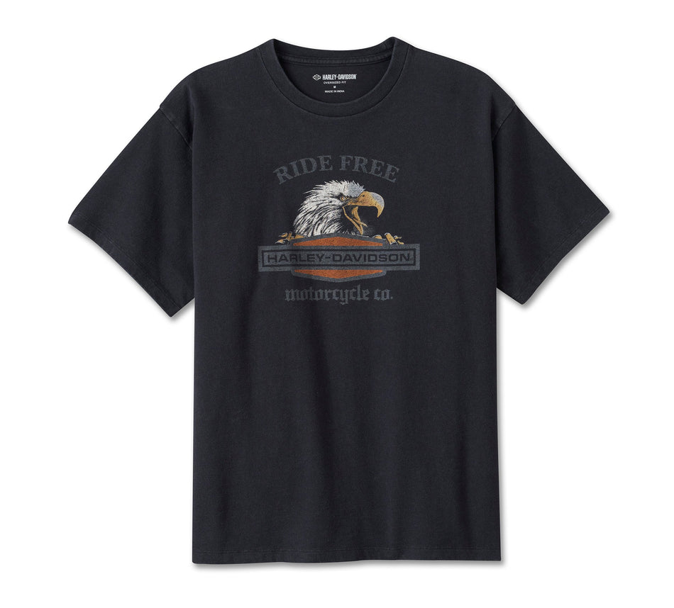 Genuine Harley-Davidson®  Women's Ride Free Eagle Oversized T-Shirt 96072-25VW