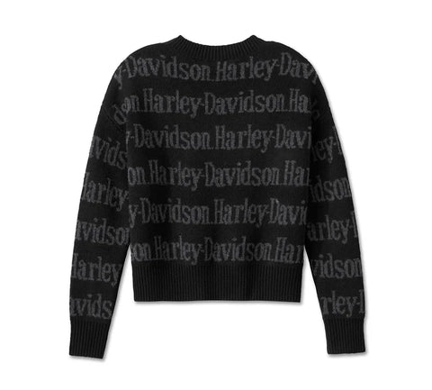 Genuine Harley-Davidson® Women's Harley-Davidson Repeat Print Sweater 96164-25VW