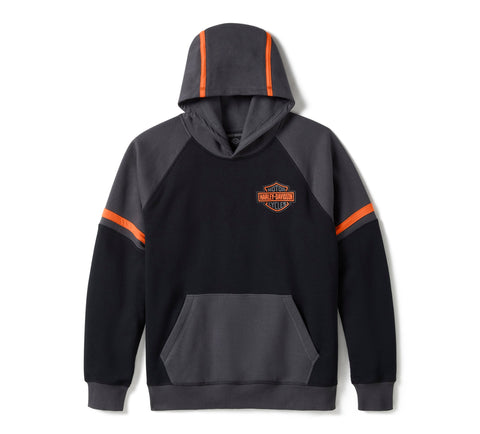 Genuine Harley-Davidson®  Men's Iron Pride Colorblock Pullover Hoodie 96363-25VM
